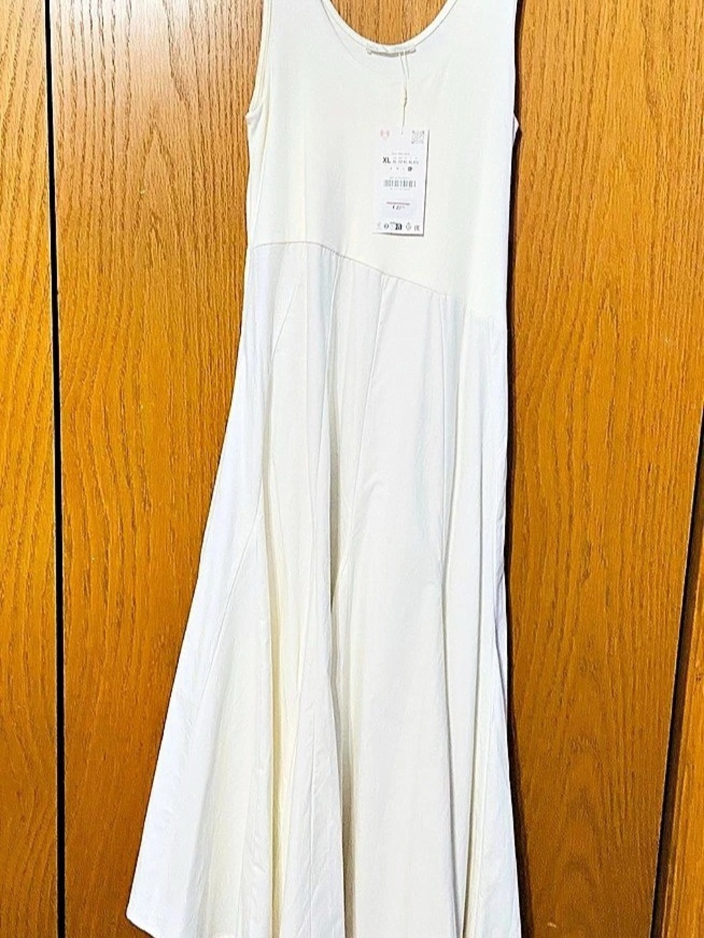 ZARA Maxi Dress in White Size XL NWT